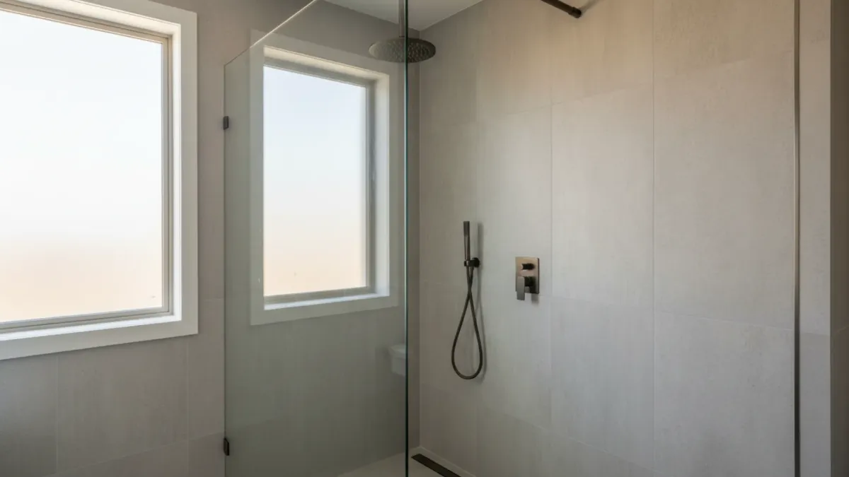 Shower screen glass panel cut to size in bulimba using Grade A safety glass